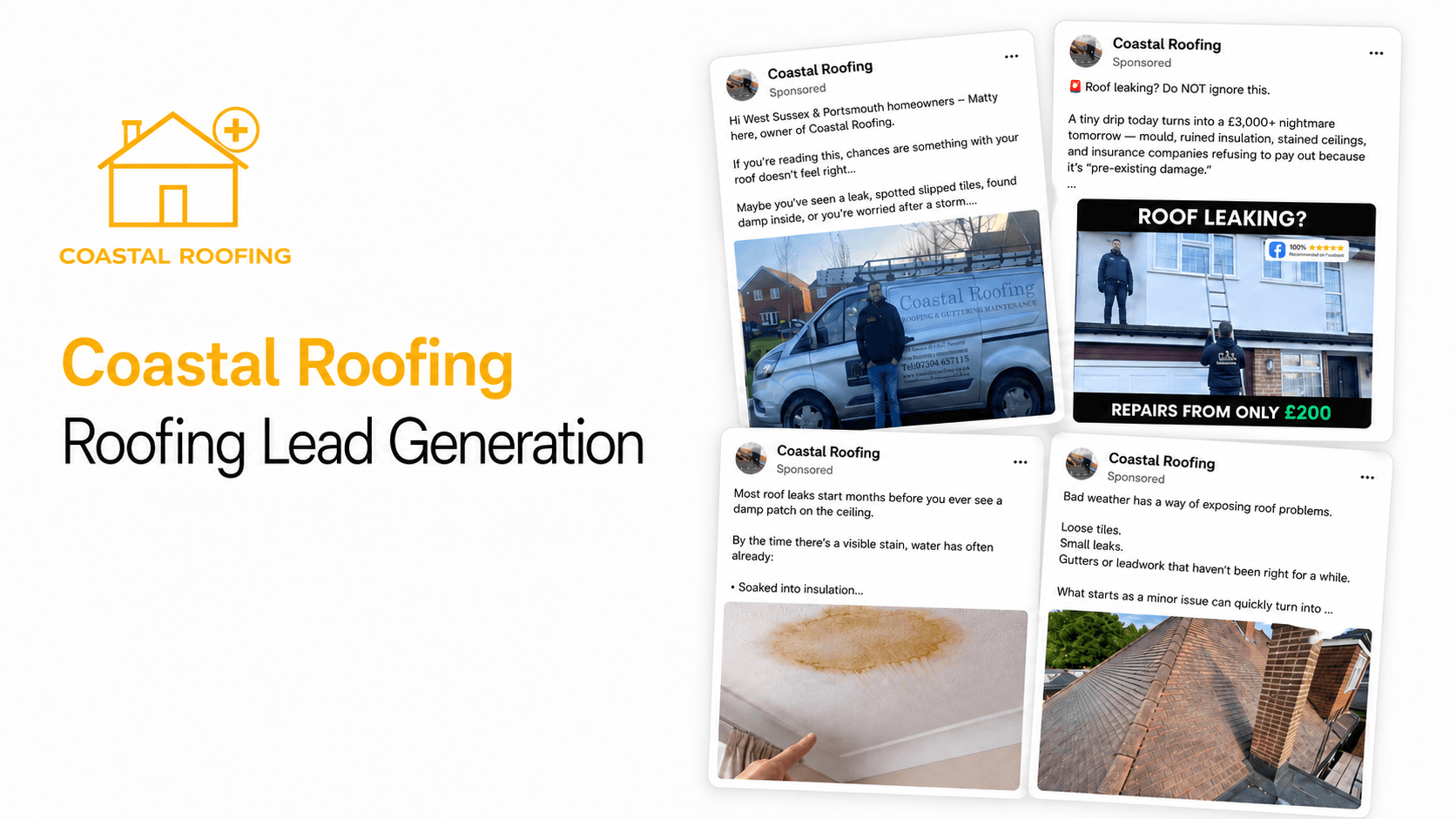 Coastal Roofing lead generation results