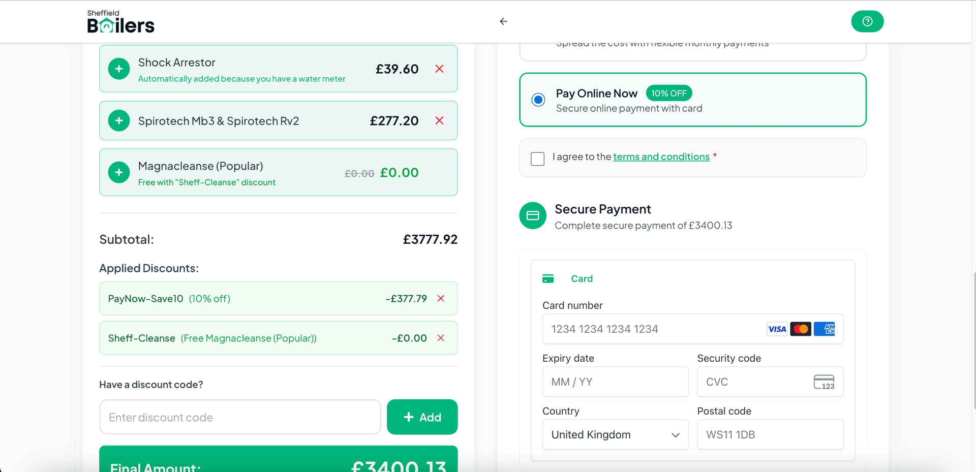 Boiler calculator demo 4